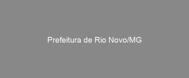 Provas Anteriores Prefeitura de Rio Novo/MG